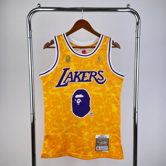 Los Angeles Lakers “BAPE Camo Yellow” Jersey