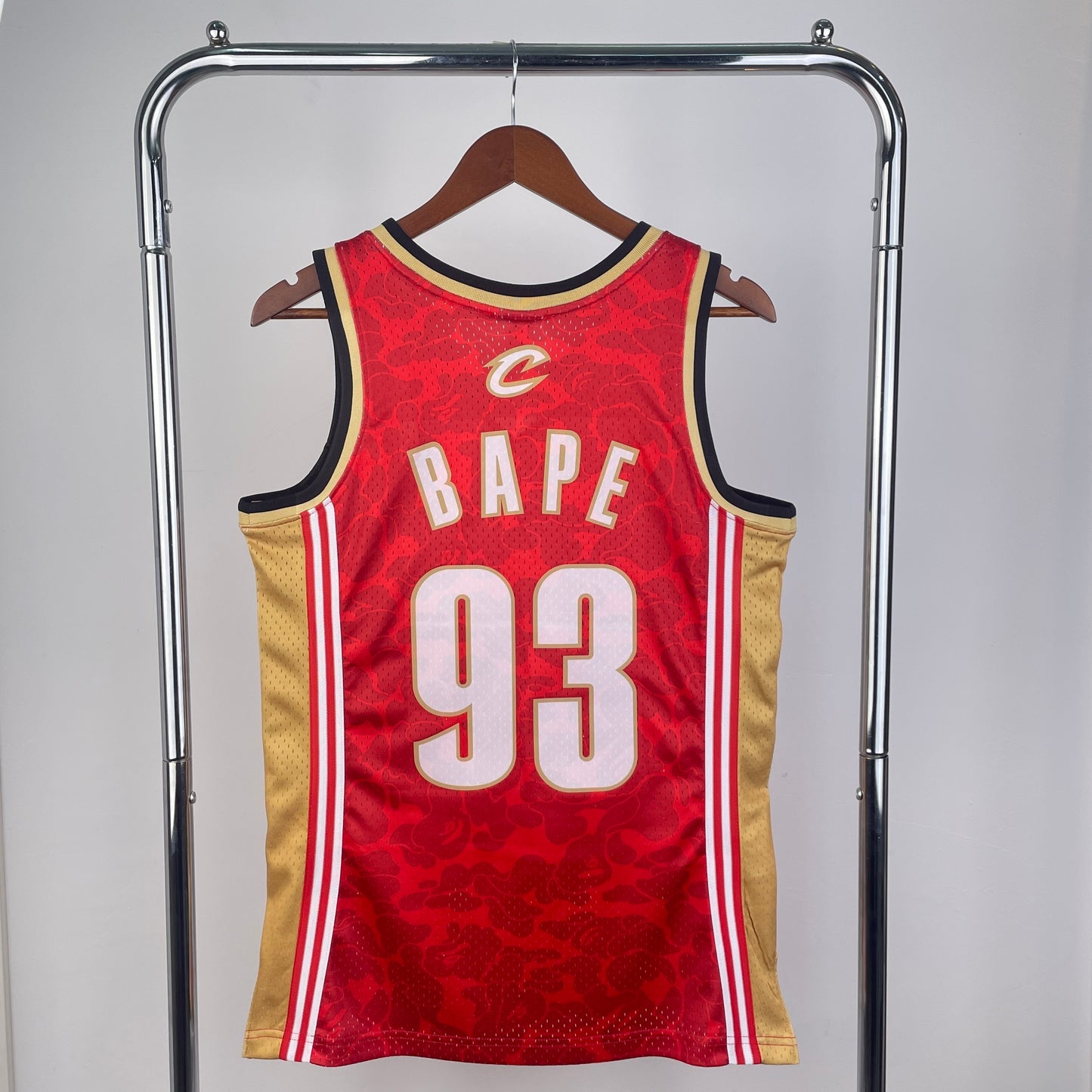 Cleveland Cavaliers “BAPE Camo Red & Gold” Jersey